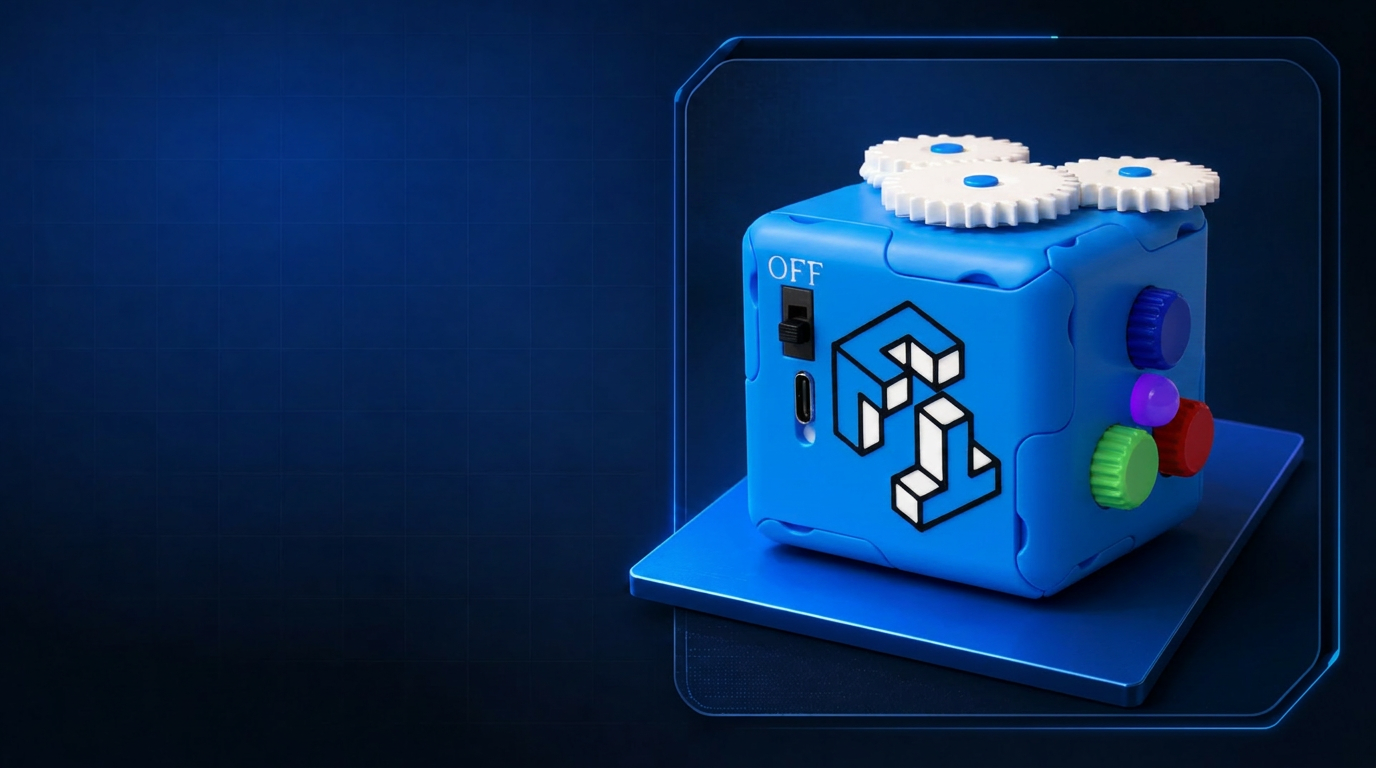 FidgiTech modular fidget cube